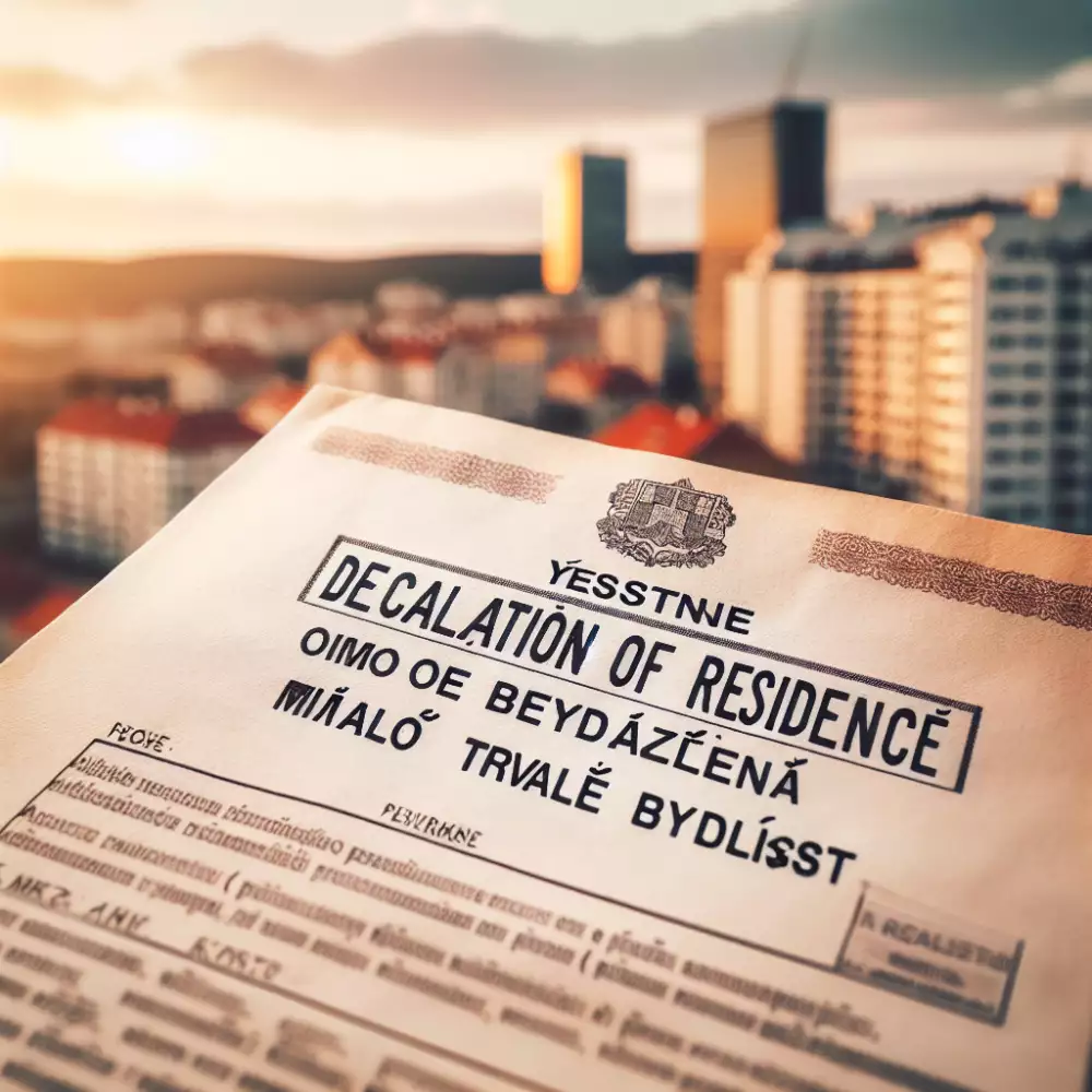 Čestné Prohlášení O Bydlení Mimo Trvalé Bydliště